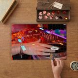 Dj Elleri Turntable Müzik Tasarımı 240 Parça Ahşap Puzzle Ahşap Kutuda MP07298