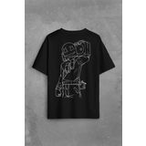 Dj Marshmello Marsh Mello Fortnite Sırt Ön Baskılı Oversize Tişört Unisex T-Shirt