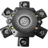 Dj Pro 6 Başlı LED Cree Bee Eyes-3 150 Watt LED Strobe Lazer Robot Işık - Siyah