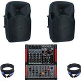 DJ PRO HAZIR 1200 WATT PASİF SES SİSTEMİ PAKET-4