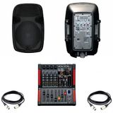 DJ PRO HAZIR EKO 1200 WATT AKTİF SES SİSTEMİ PAKET-7