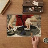 Dj Turntable Plak Pikap Müzik Tasarımı 240 Parça Ahşap Puzzle Ahşap Kutuda MP00104
