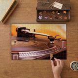 Dj Turntable Plak Pikap Müzik Tasarımı 240 Parça Ahşap Puzzle Ahşap Kutuda MP07297