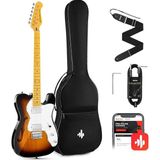 DJC-1000S Tl Thinline F Hole Elektro Gitar Paketi (Sunburst)