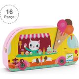 Djeco 16 Parça Dekoratif Puzzle - Ice Cream Truck 3+ Yaş İçin Eğlenceli Tasarım