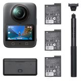 DJI Osmo 360 Adventure Combo - 1 İnç Sensörlü 360 Derece Kamera, Yerel 8K-360° Video, 120MP Panoramik Fotoğraflar, 100 Dakika 8K Kayıt, Seyahat ve Spor için Aksiyon ve Vlog Kamerası
