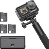 Djı Osmo Action 5 Pro Adventure Combo, 1/1,3 Inç Sensörlü Aksiyon Kamerası 4k, 3 Pilli 12 Saat Uzatılmış Pil Ömrü, Sabitleme, Çift OLED Dokunmatik Ekran, Seyahat Için Mini Aksiyon Kamerası, Vlog - Ahşap