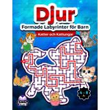 Djurformade labyrinter för barn i åldrarna 4-8, aktivitetsböcker för katter och kattungar för barn: roliga och fantastiska problemlösningsspel för pojkar och flickor, 100 Cat Shape-pussel