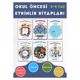 DK Çocuk 3-6 Yaş Etkinlik Kitabı Seti | 6 Kitap Okul Öncesi Büyük Resimli Etkinlik Kitapları