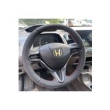 dk direksiyon Kaplamacı HONDA CİVİC FD6 ARACA ÖZEL DİKMELİ DİREKSİYON KILIFI(DÜZ MODEL SİYAH)