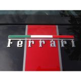 Dk Ferrari İtalyan Bayrağı Bagaj 3m 3d Krom Metal Body Rozet Ambl