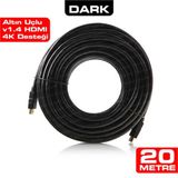 (Dk-Hd-Cv14l2000) V1.4 3D Ag Desteklı Altın Uclu 20Mt Hdmı Kablo