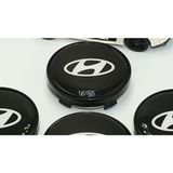Dk Hyundai Jant Göbeği Siyah Kapak Seti 60MM