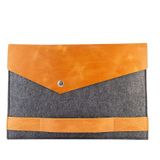 Dk Leather Unisex Zeugma Hakiki Deri ve Keçeli Macbook Pro 13 Inc/Macbook Air 13.3 Inc/Microsoft Surface Kılıfı/Çantası (KAHVERENGİ)