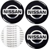 DK Motors Nissan Jant Göbeği Arma Yapışkanlı 4'lü Set