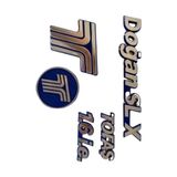 DK Motors Tofaş Doğan Slx Ön Panjur Bagaj Arma Yazı Takım 5 Adet - Standart - Mavi