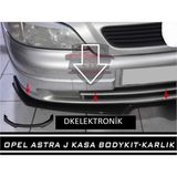 Dk Opel Astra G Uyumlu Kasa Ön Tampon Eki Body Kit Lip Karlık Siyah