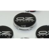 Dk Oz Racing Jant Göbeği Kapak Seti 60MM Beyaz Gümüş Renk