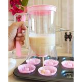 DK Pratik Hamur Dağıtıcı Pancake Krep Muffin Kolay Akıtma Kabı 67521 Pembe