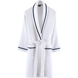 DK Store Livenza Beyaz Pamuklu Pike Unisex Bornoz - L - XL