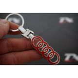 Dk Tuning Audi Halka Logo Krom Metal Çift Yön Anahtarlık