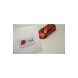 DK Tuning Audi S Line Uyumlu Logo Beyaz Karbon Desen Damla Epoksi Direksiyon Logo Amblem