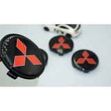 Dk Tuning Mitsubishi Siyah Kirmizi Jant Gobegi Kapak Seti 68Mm