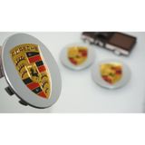 Dk Tuning Porsche Gri Jant Göbeği Kapak Seti 76Mm