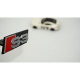 Dk Tuning S3 Gri Kırmızı Ön Panjur Logo Arma Audi İle Uyumlu