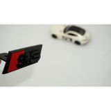 Dk Tuning S3 Siyah Kırmızı Ön Panjur Logo Arma Audi İle Uyumlu