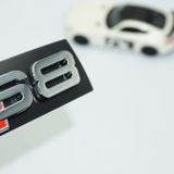 Dk Tuning S8 Gumus Kirmizi 3D On Panjur Logo Audi Ile Uyumlu