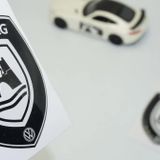 Dk Tuning Volkswagen Wolfsburg Edition Logo 3D Damla Silikon Kelebek Cam Logo Amblem Arma Seti