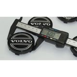 Dk Volvo Jant Göbeği Kapak Seti 60MM Siyah Renk