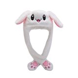 DKaony Tavşan şapkaları, anime pelüş kulaklı bereler, tavşan kulakları saç bandı, Kawaii şapka, hareketli kulak şapkası, kadın, çocuk, çocuk kostümlü oyun