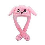 DKaony Tavşan şapkaları, anime pelüş kulaklı bereler, tavşan kulakları saç bandı, Kawaii şapka, hareketli kulak şapkası, kadınlar, çocuk, kız çocukları için, kostümlü oyun