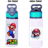 Dkdz Shop Mario Baskılı Pipetli Metal SULUK-650ML - 002