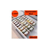 DKM Protect Pleksi Şeffaf 2 Adet Ayarlanabilir Baharatlık Çekmece İçi Düzenleyici Organizer-25x10cm
