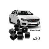 Dkmc Group EGEA SEDAN 2015-2019 MODEL ARASI UYUMLU (20 ADET) BİJON KAPAĞI TAKIM PİYANO SİYAH