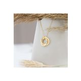 Dkmn Silver Isimli Üç Halkalı Gümüş Kolye