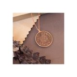 Dkmn Silver Nazar Duası Daire Biçimli Gümüş Kolye Kadın Gümüş Kolye Dualı Kolye