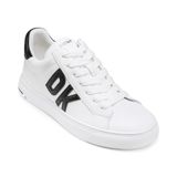 DKNY Abeni-Lace Up kadın spor ayakkabısı, Beyaz ve Siyah, 38 EU