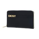Dkny Avril Zip Around Cüzdan Siyah Altın, Medium, R521KM28, BLK/GOLD, kadın