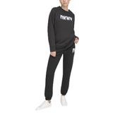 DKNY Bayan Fade Away Logo Longline Sweatshirt, Siyah, XS
