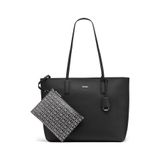 DKNY Bayan Saige Ew Tz Tote Çanta, Siyah Gümüş, Saige Ew Tz Tote