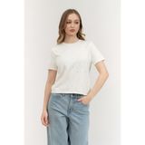 Dkny Bisiklet Yaka Sweatshirt Fil Dişi, M, DJ4R0437, IVORY, kadın