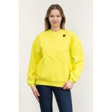 Dkny Bisiklet Yaka Sweatshirt, L, D2B4A138, Sarı, kadın