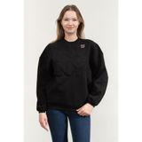 Dkny Bisiklet Yaka Sweatshirt, M, D2B4A138, Siyah, kadın