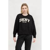 Dkny Bisiklet Yaka Sweatshirt, M, DP4T9944, Siyah, kadın