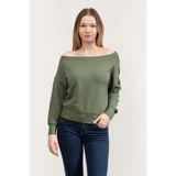 Dkny Bisiklet Yaka Sweatshirt, XS, DP3T9555, Yeşil, kadın