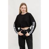 Dkny Bisiklet Yaka Sweatshirt, XS, DP4T9939, Siyah, kadın